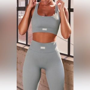 Ribbed Bo+Tee legging and tank set.
